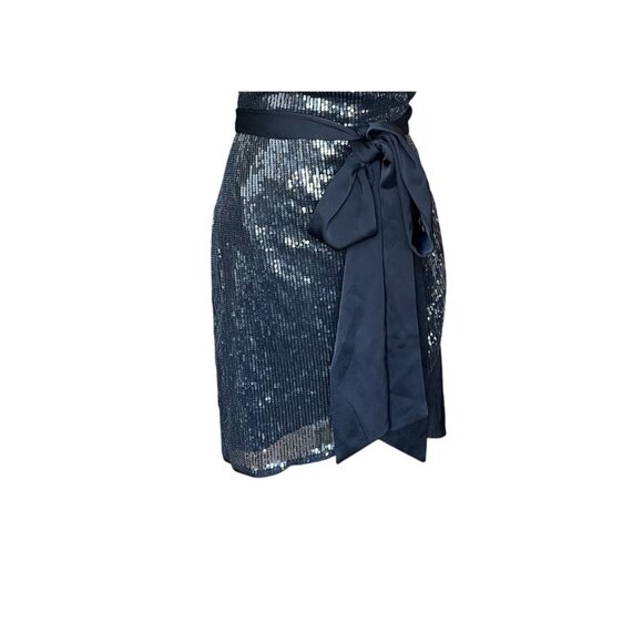 Camila Coelho Sequin Wrap Mini Dress Size S Glam Designer Cocktail Party NYE - Picture 5 of 13